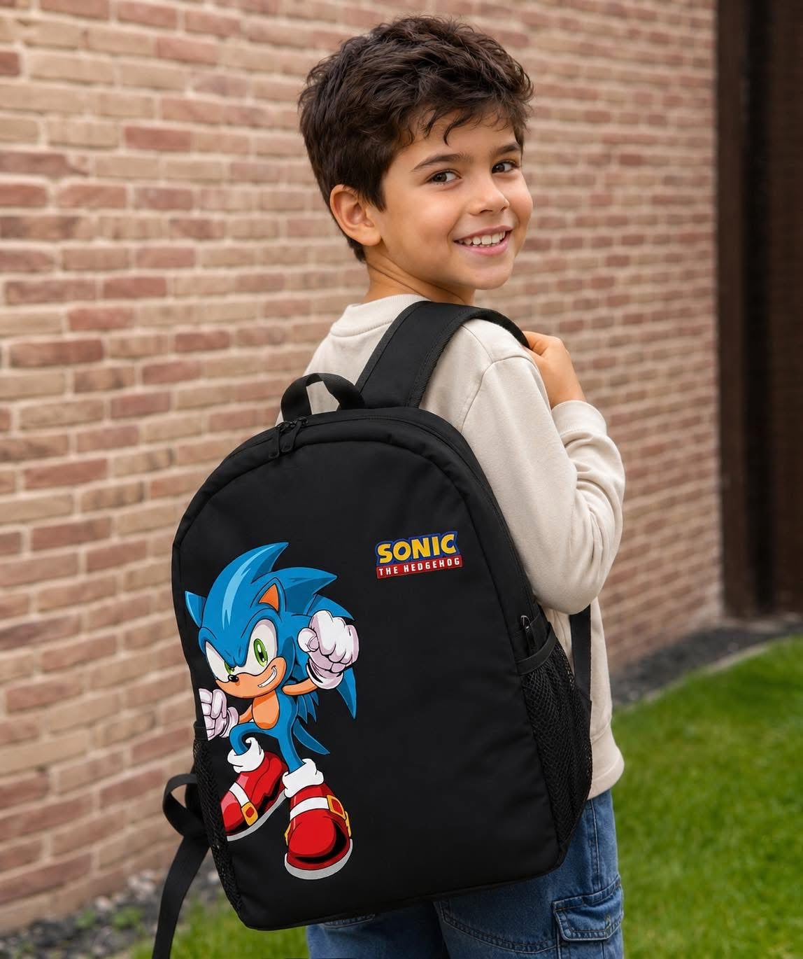 شنطة سونيك ضهر خامة ميكروفايبر وتربروف .. لون اسود Sonic Backpack