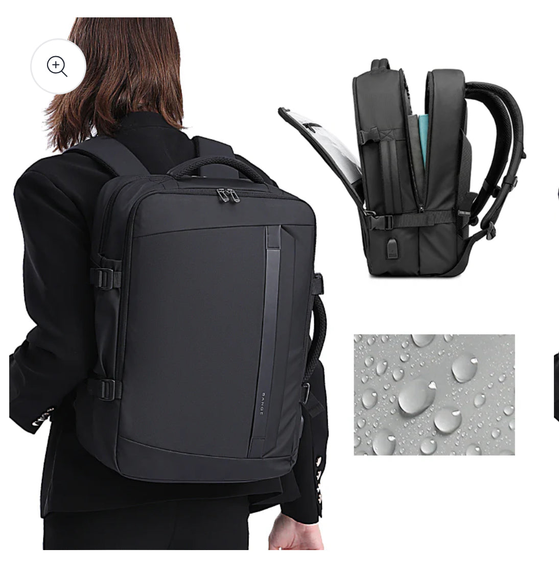 Bange Big Bag ( BBB ) backpack waterproof custom travel men's laptop backpacks - Black color