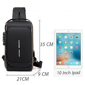 Fashion Password Shoulder Bag - 3 attractive colors waterproof material