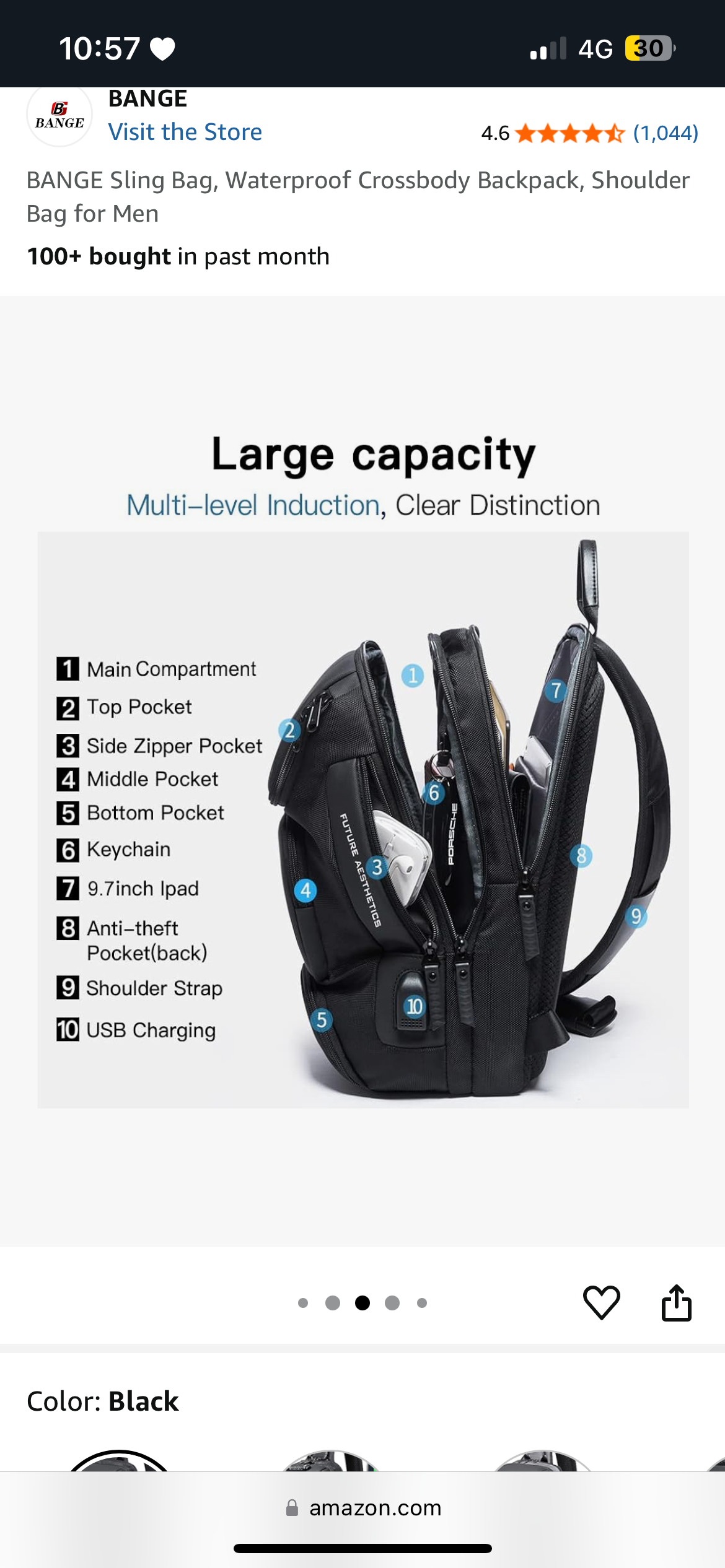 Jamboo Shoulder BG Bange Bag